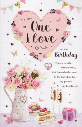 Picture of TO THE ONE I LOVE BIRTHDAY CARD